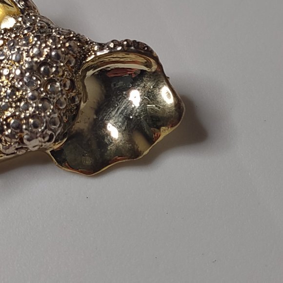 Awesome Lucky Gold Tone Elephant Head Brooch - Picture 4 of 10